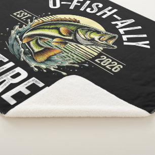 O-Fish-Ally Retired 2026 Fisherman Fishing Sherpa Blanket