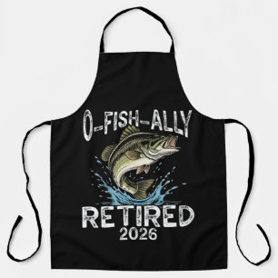 O-Fish-Ally Retired 2026 Humor Funny Apron