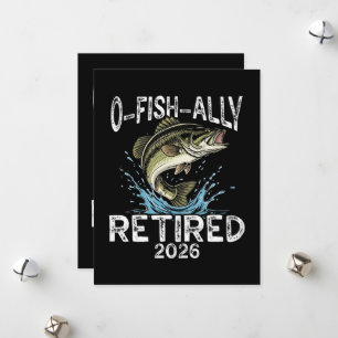 O-Fish-Ally Retired 2026 Humor Funny Holiday Card