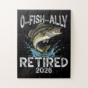 O-Fish-Ally Retired 2026 Humor Funny Jigsaw Puzzle