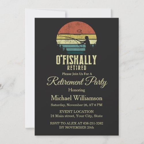 O-fish-ally Retired fishing retirement party