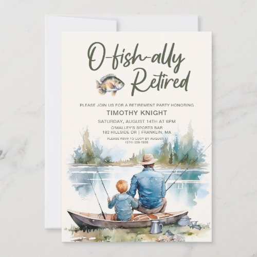 O-fish-ally Retired Fishing Retirement Party