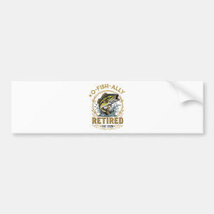 O Fish Ally Retired Since 2026 Fishing Retirement Bumper Sticker