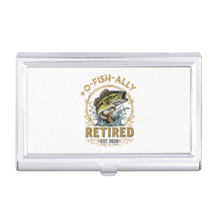 O Fish Ally Retired Since 2026 Fishing Retirement Business Card Case