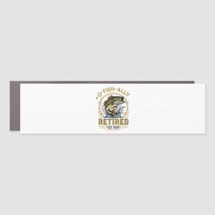 O Fish Ally Retired Since 2026 Fishing Retirement Car Magnet