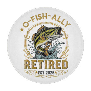 O Fish Ally Retired Since 2026 Fishing Retirement Cutting Board