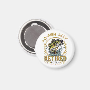 O Fish Ally Retired Since 2026 Fishing Retirement Magnet