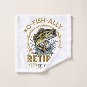O Fish Ally Retired Since 2026 Fishing Retirement Wash Cloth