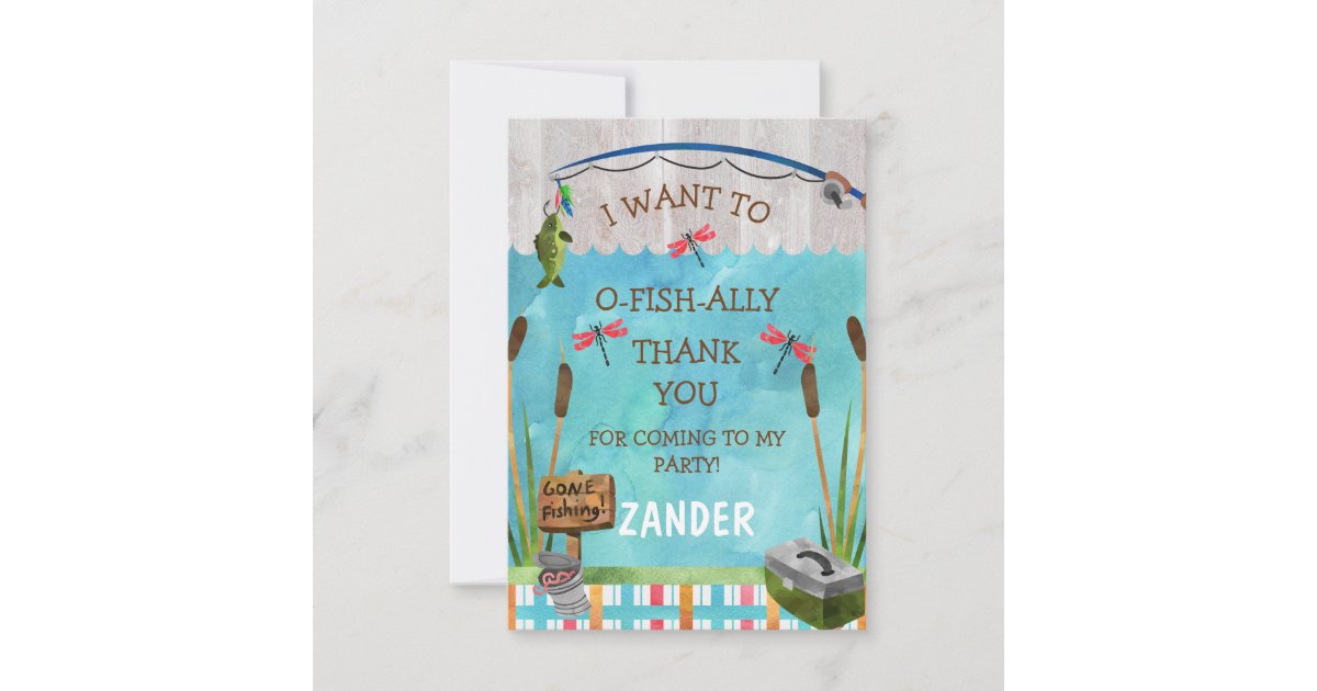 O fish ally Thank You Card | Zazzle