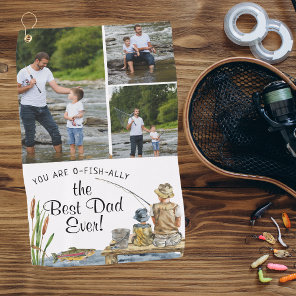 O-Fish-Ally The Best Dad | 3 Photo Fishing Towel