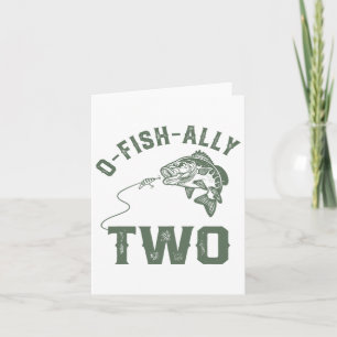 O-fish-ally Two Birthday Decorations 2nd Birthday  Card