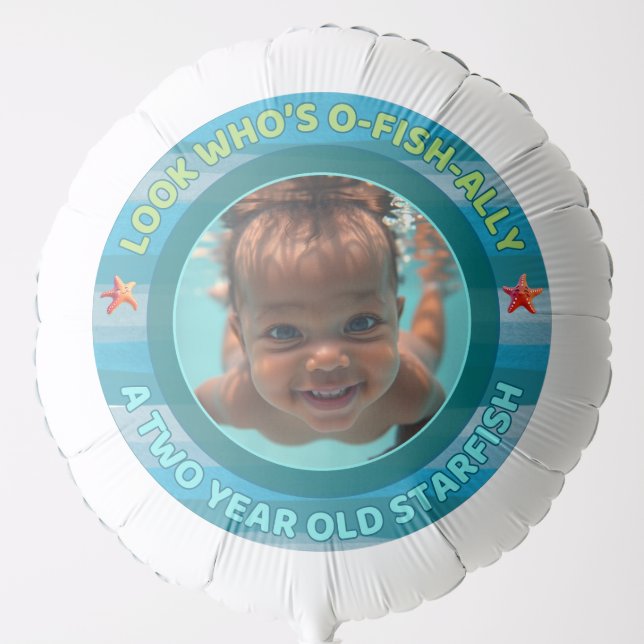 O-Fish-ally TWO Customizable Balloon (Front)