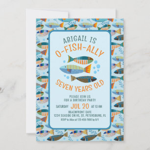 O-fish-ally Under the Sea Birthday Invitation