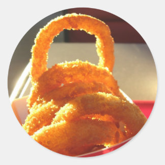 O For Onion Rings Classic Round Sticker