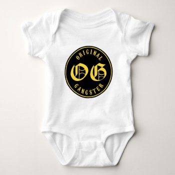 O.g. Original Gangster Baby Bodysuit by OniTees at Zazzle