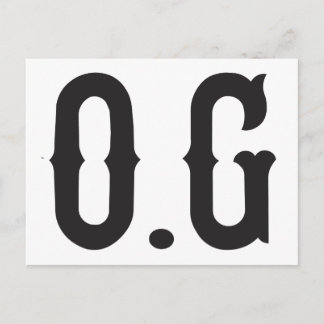 O.G original gangster Postcard