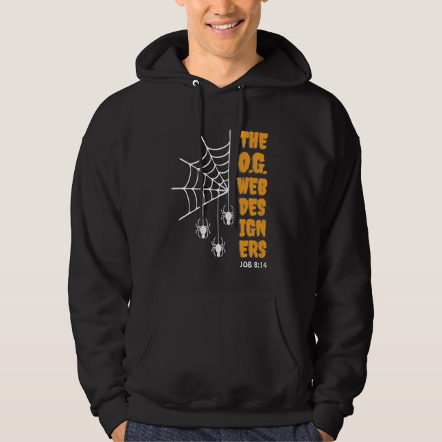 O.G. WEB DESIGNERS Spider Christian Halloween Hoodie (Front)