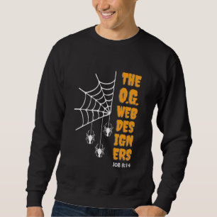 O.G. WEB DESIGNERS Spider Mens Christian Halloween Sweatshirt
