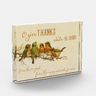 O Give Thanks Unto the Lord Photo Block