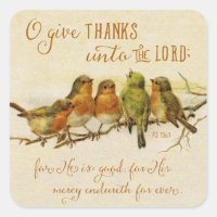 O Give Thanks Unto the Lord