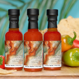 O GIVE THANKS UNTO THE LORD Thanksgiving Gift Hot Sauces