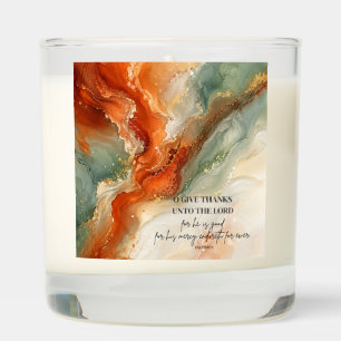 O GIVE THANKS UNTO THE LORD Thanksgiving Gift Scented Candle