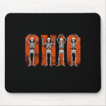 O-h-i-o State Funny Skeletons Ohio Vintage Hallowe Mouse Pad