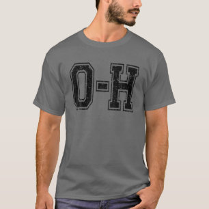 O-H Matching Ohio Couples Funny Football Sports Vi T-Shirt