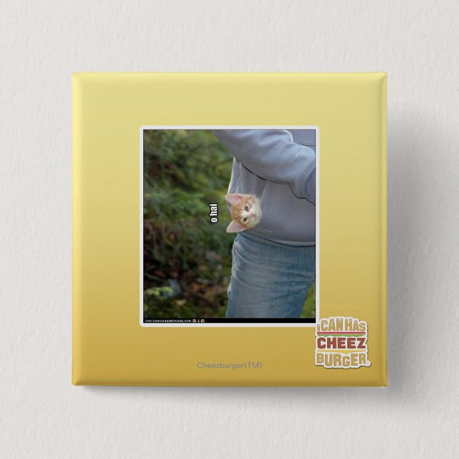O hai pinback button (Front)