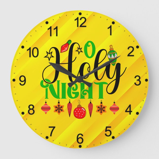 O Holy Night-84603 Large Clock (Front)