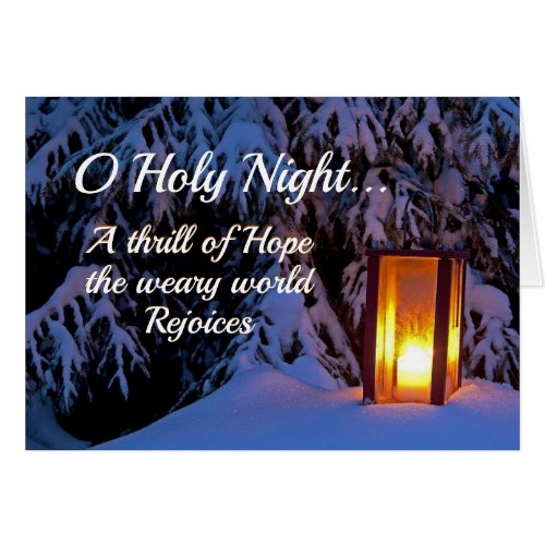 O Holy Night Beloved Christmas Carol Card