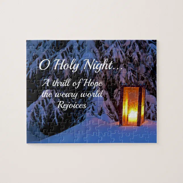 "O Holy Night" Beloved Christmas Carol Jigsaw Puzzle Zazzle