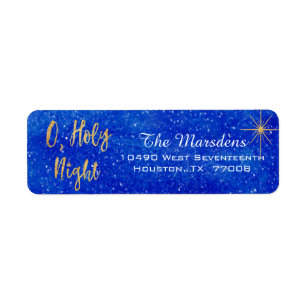 Religious Christmas Return Address Labels | Zazzle