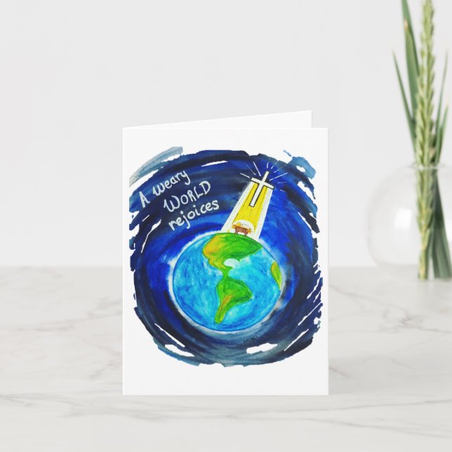 "O Holy Night" Christmas card (Front)