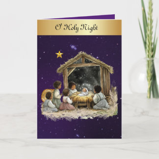 O Holy night christmas card