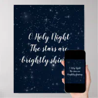 Free Printable O'Holy Night Lyrics Sign Art