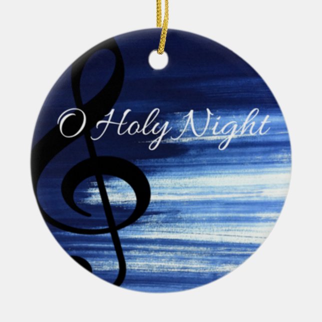 O Holy Night Christmas Ornament (Front)