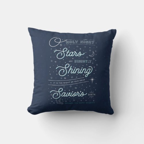 O HOLY NIGHT  Christmas Pillow