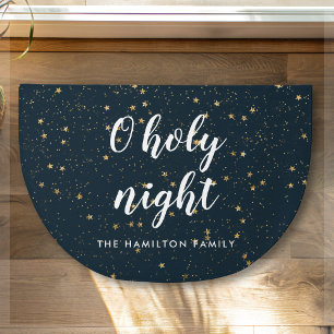 O Holy Night Christmas Star Doormat