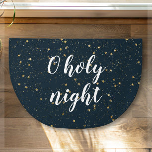 O Holy Night Christmas Star Doormat