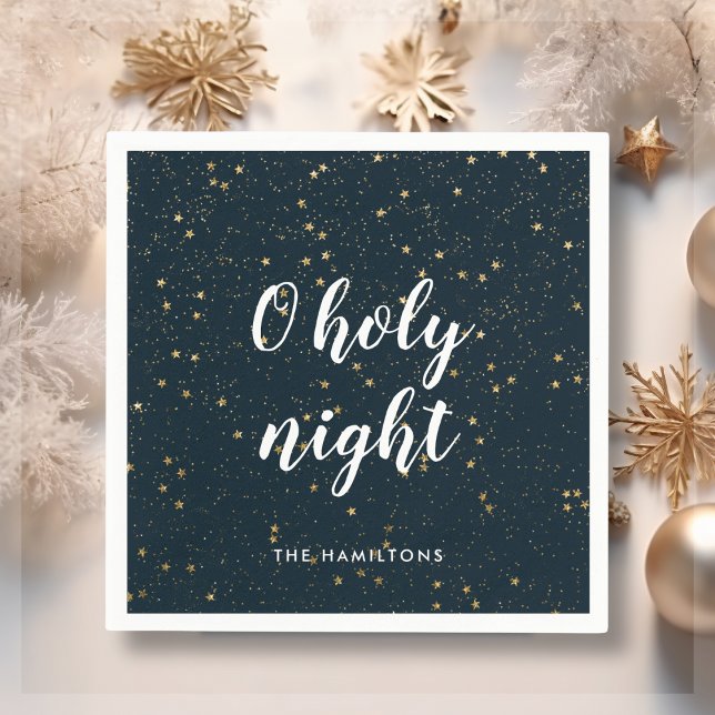 O Holy Night Christmas Star  Napkins (Creator Uploaded)