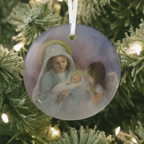 O Holy Night Glass Ornament