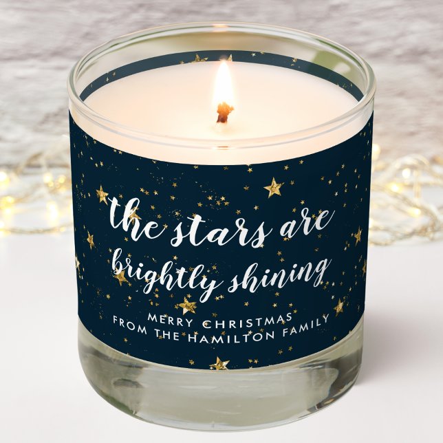 O Holy Night | Gold Stars Christmas Gift Scented Candle (Creator Uploaded)