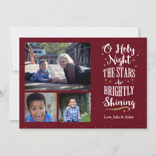 O Holy Night Holiday Card