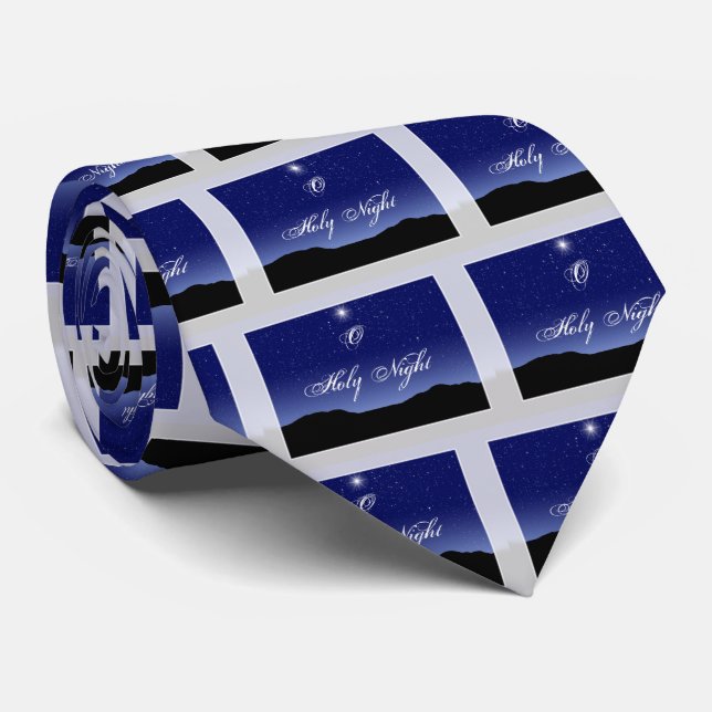 O Holy Night Men's Tie (Rolled)