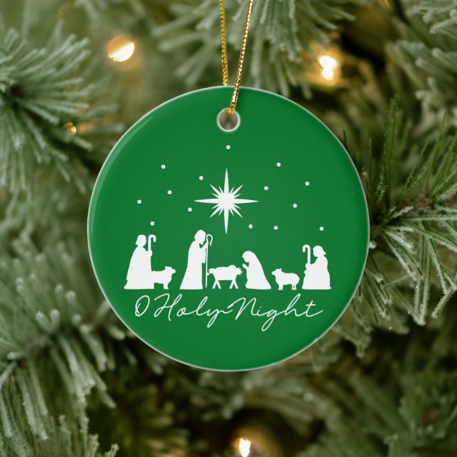 O Holy Night Nativity - Christmas Ornament (Tree)