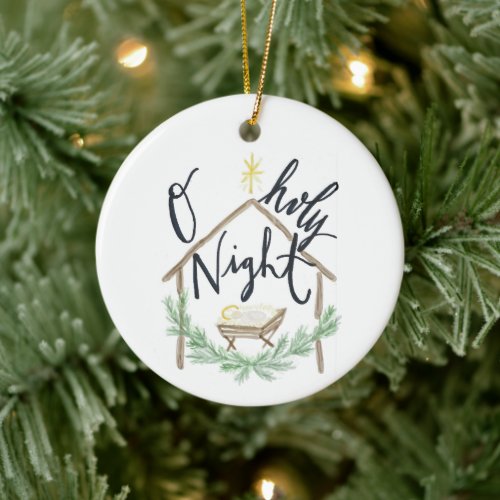 O Holy Night  Nativity Ornament