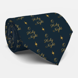 O Holy Night Navy & Gold Tie