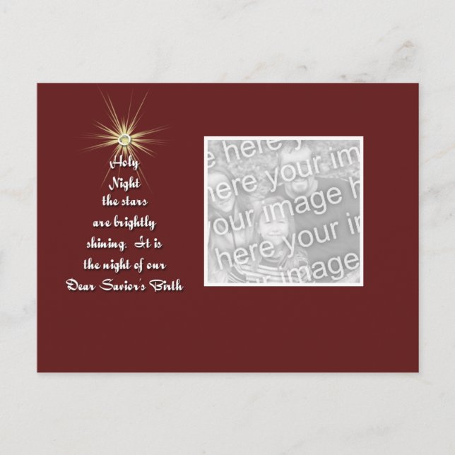 O Holy Night Postcard (Front)