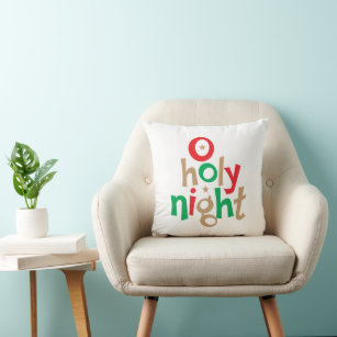 Oh Holy Night Church Pillow | Little Birdie